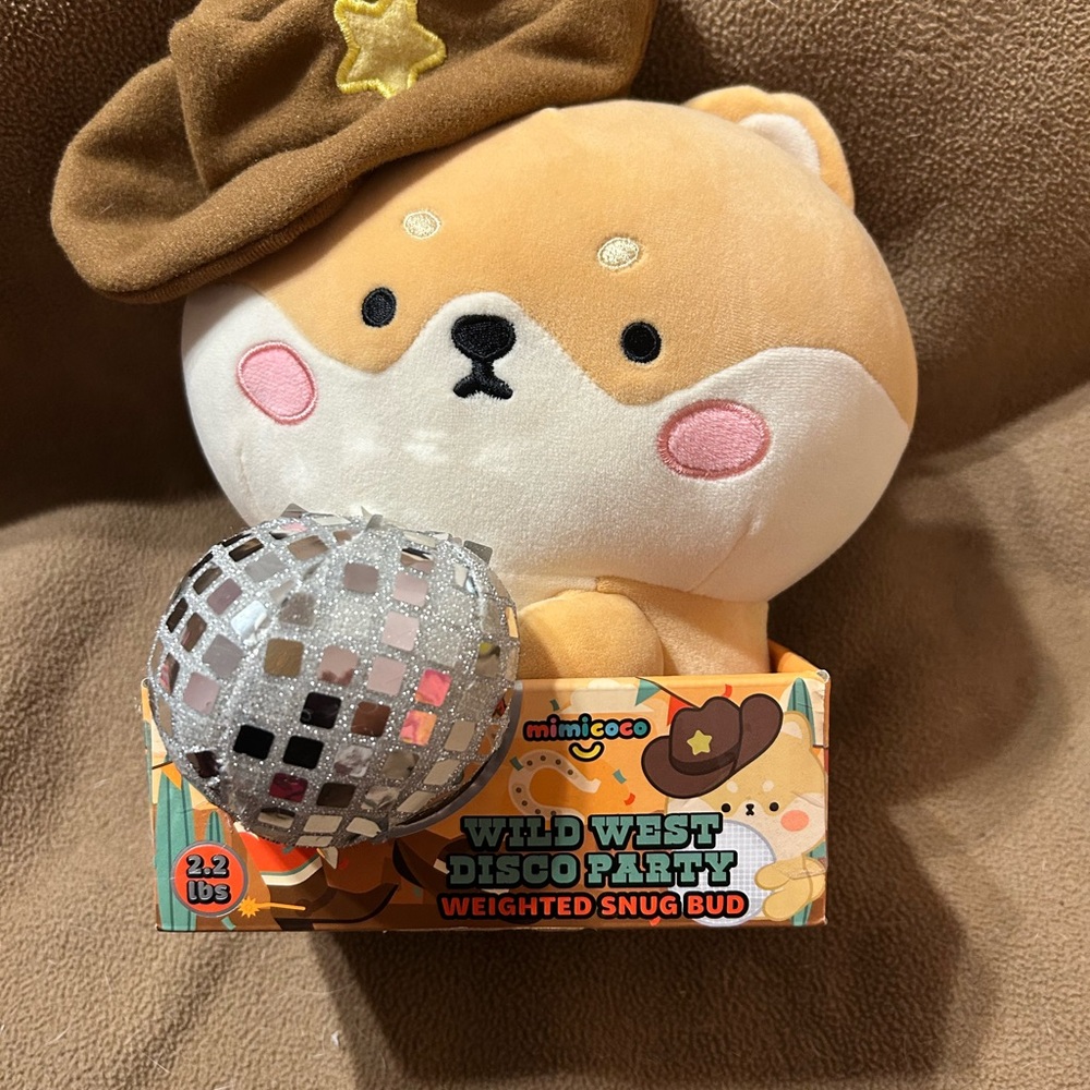 Wild West Disco Party Plush Toy - Tan and Silver